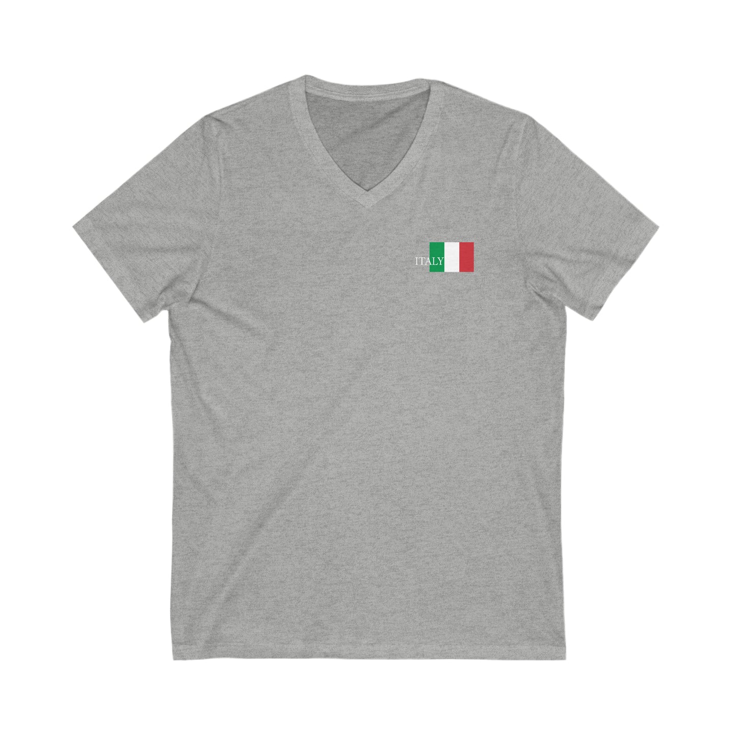 Italy Unisex Jersey Short Sleeve V-Neck Tee