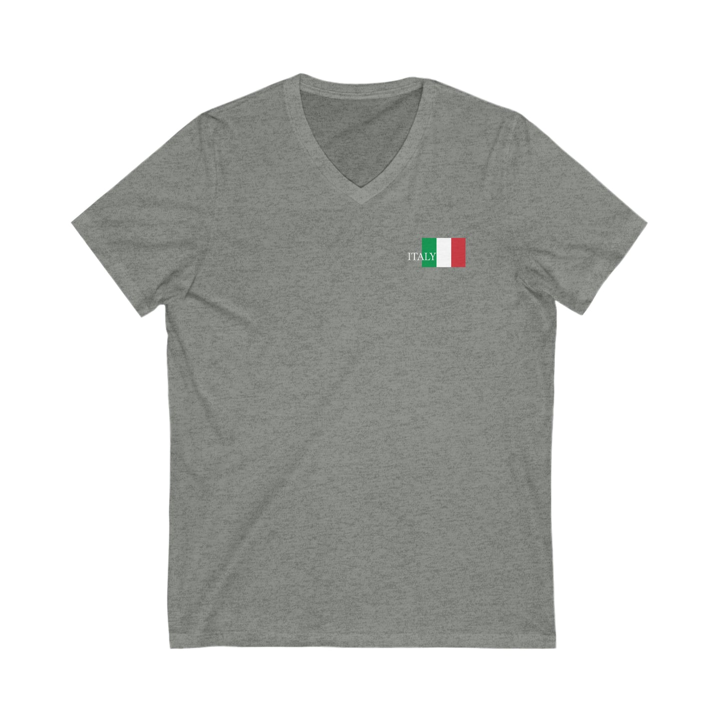 Italy Unisex Jersey Short Sleeve V-Neck Tee