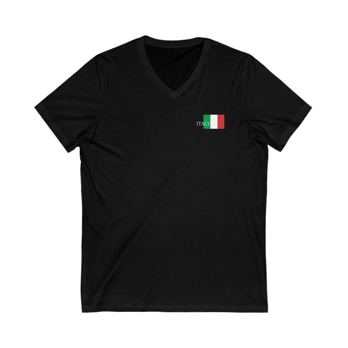 Italy Unisex Jersey Short Sleeve V-Neck Tee