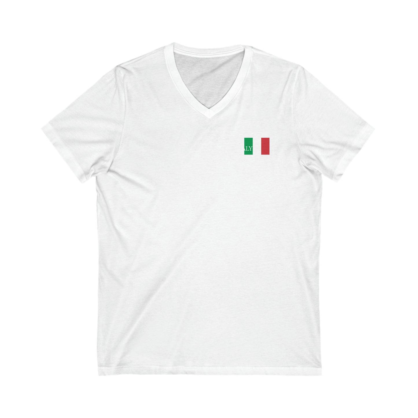 Italy Unisex Jersey Short Sleeve V-Neck Tee