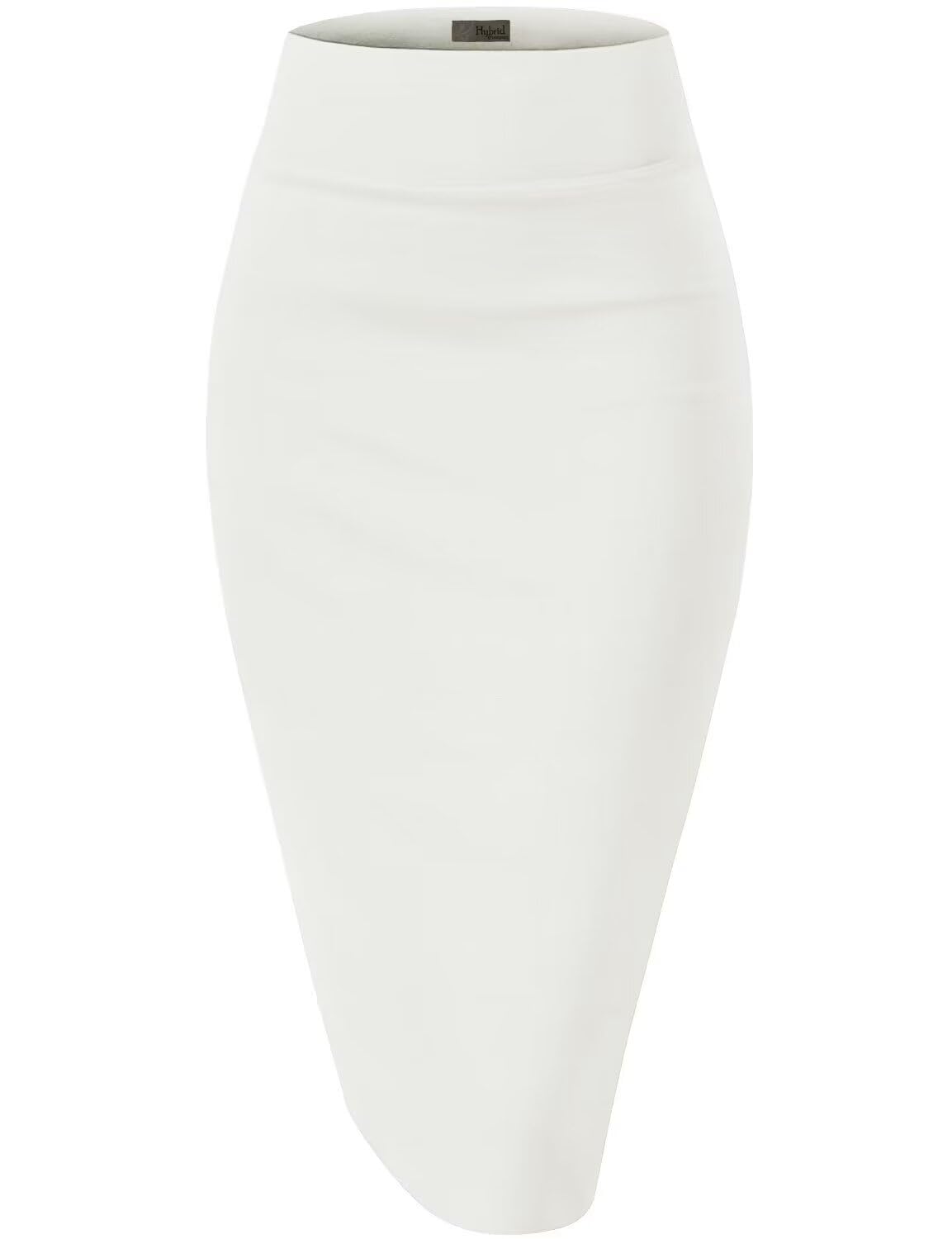 Hybrid & Company H&C Women Premium Nylon Ponte Stretch Office Pencil Skirt Made Below Knee Made in The USA