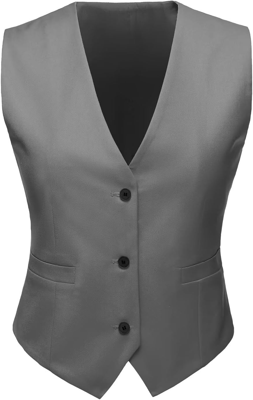 Women's 3 Piece Office Lady Business Suit Set Slim Fit Solid Blazer Vest Pant Set