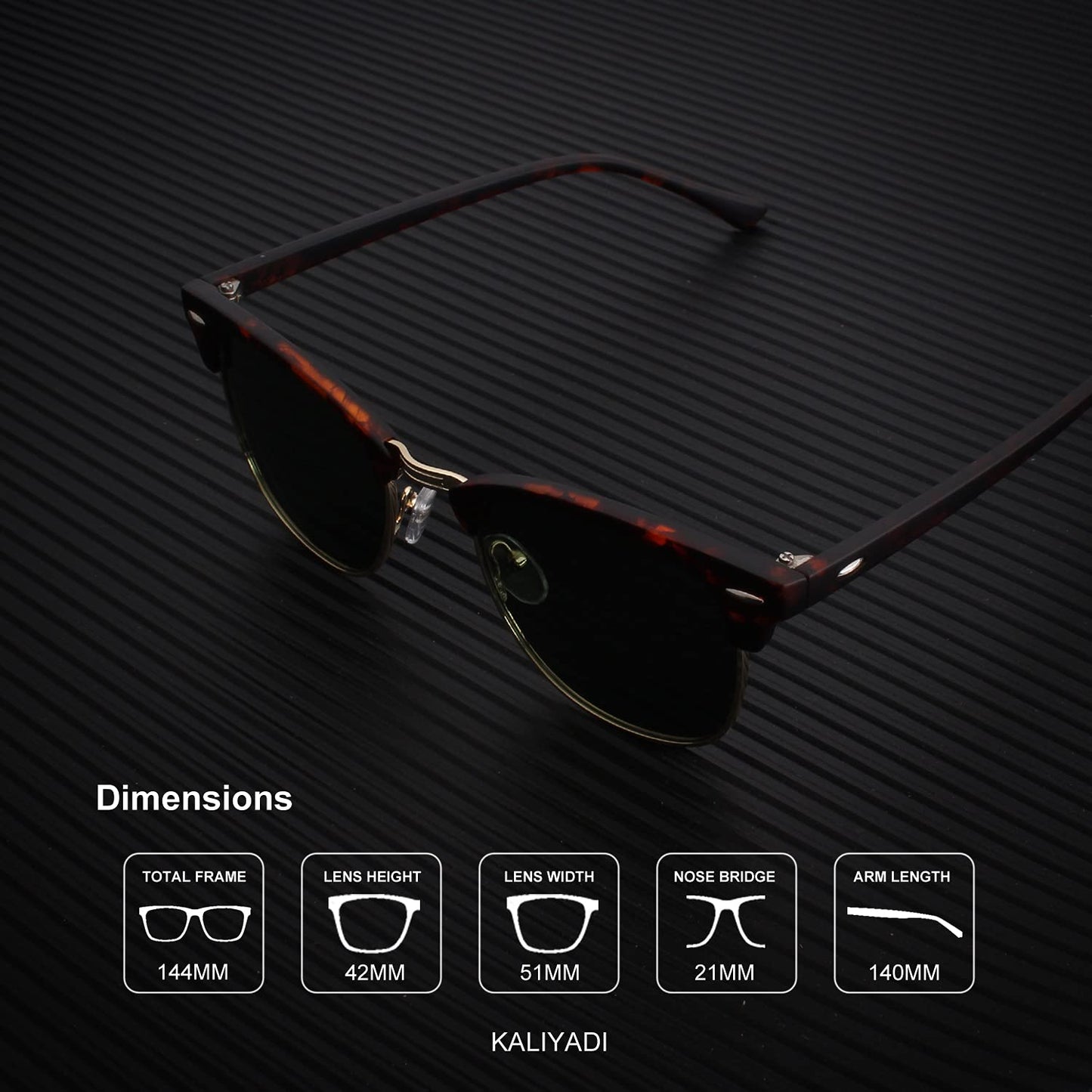 KALIYADI Classic Aviator Sunglasses for Men Women Driving Sun glasses Polarized Lens UV Blocking