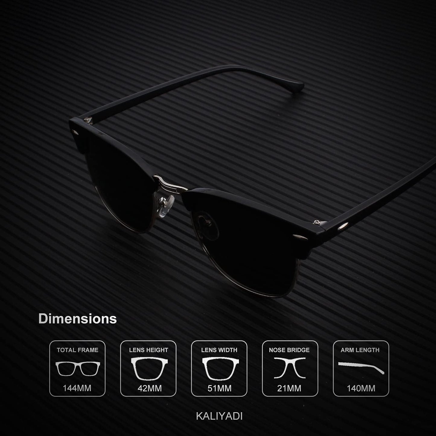 KALIYADI Classic Aviator Sunglasses for Men Women Driving Sun glasses Polarized Lens UV Blocking