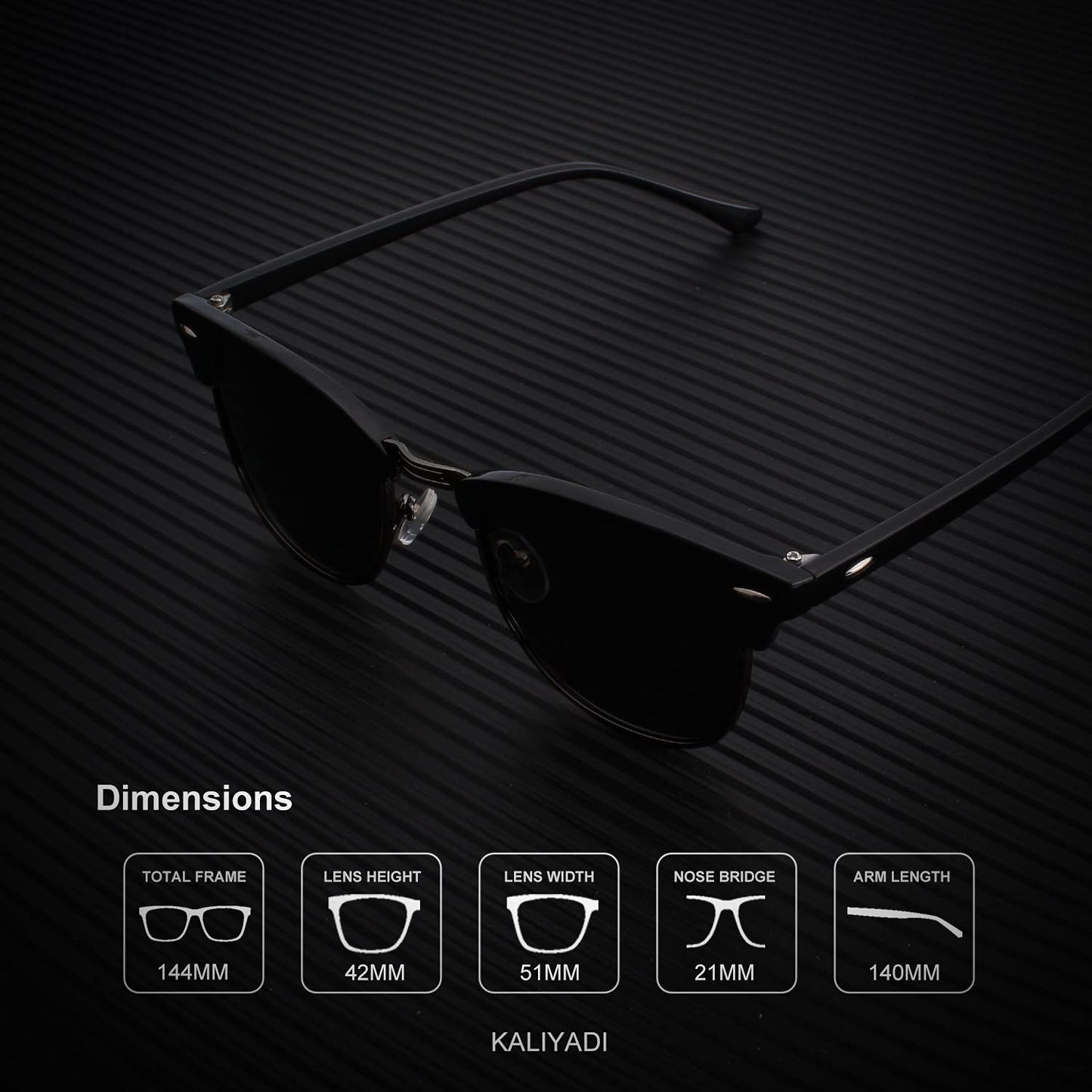 KALIYADI Classic Aviator Sunglasses for Men Women Driving Sun glasses Polarized Lens UV Blocking