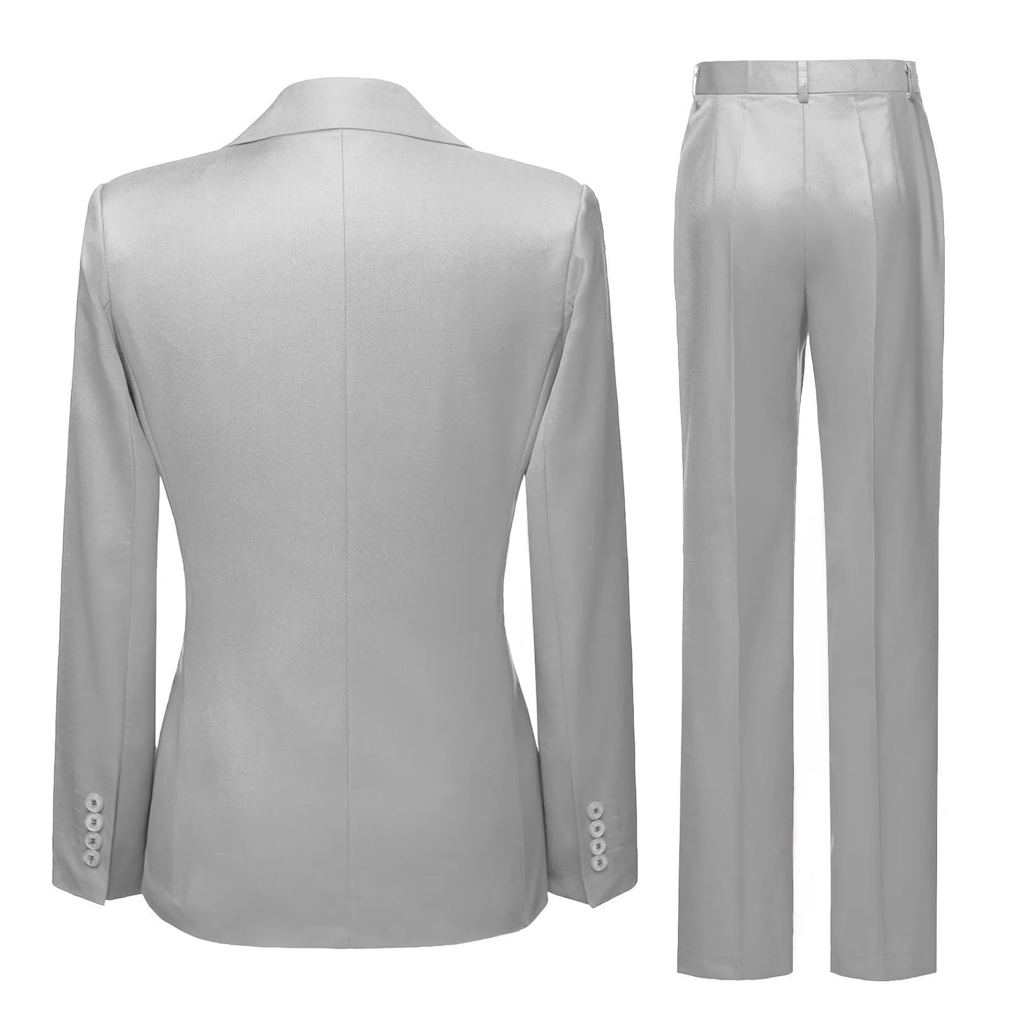 Women's 3 Piece Office Lady Business Suit Set Slim Fit Solid Blazer Vest Pant Set