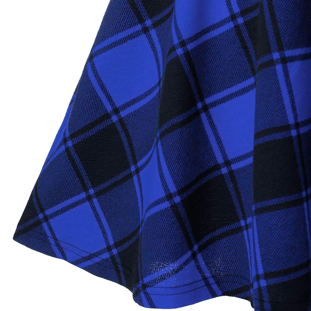 IDEALSANXUN Gothic Plaid Mini Skirts for Womens Short High Waist Plaid Skirts