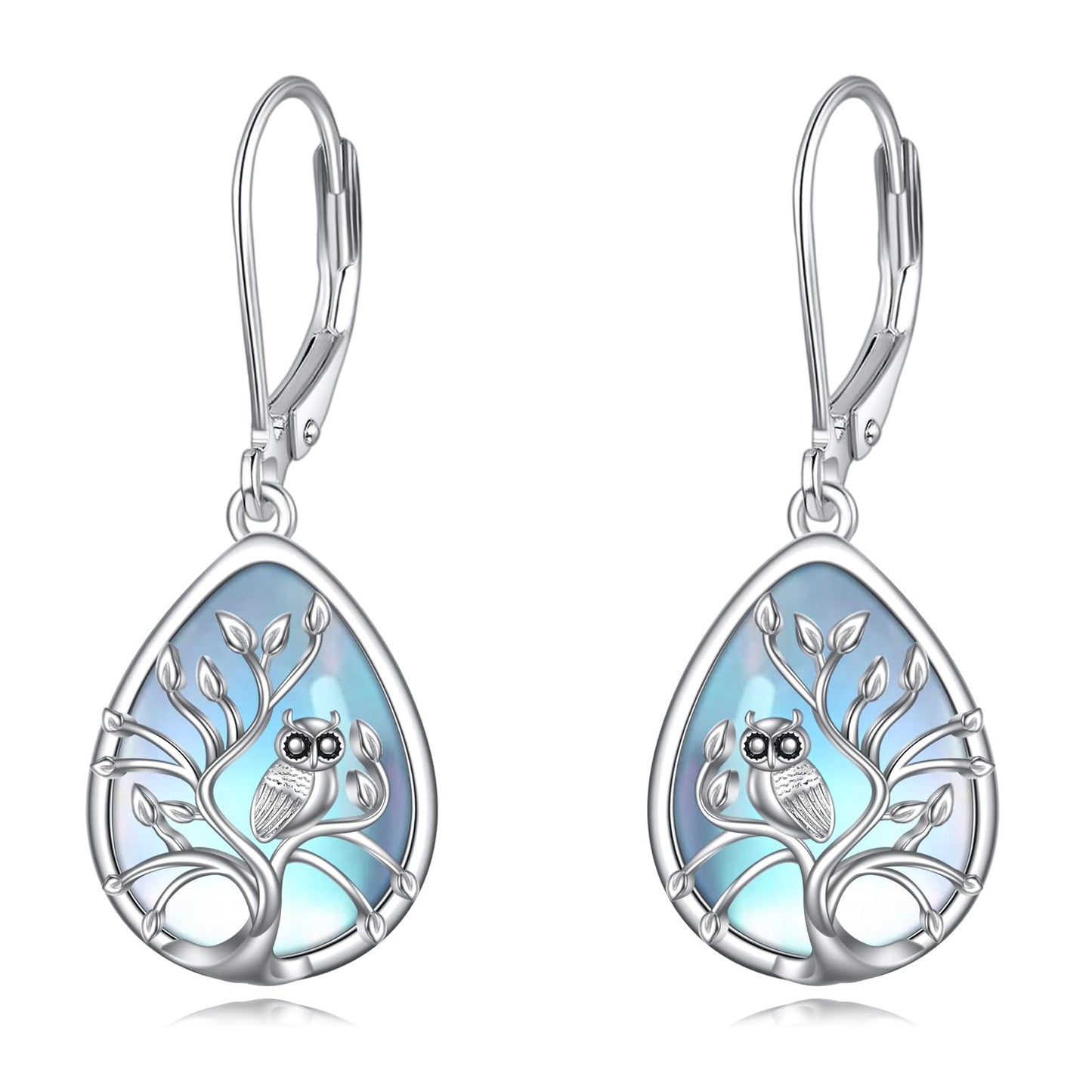 Tree of Life Earrings Sterling Silver Celtic Tree of Life Dangle Drop Earrings for Women Jewelry