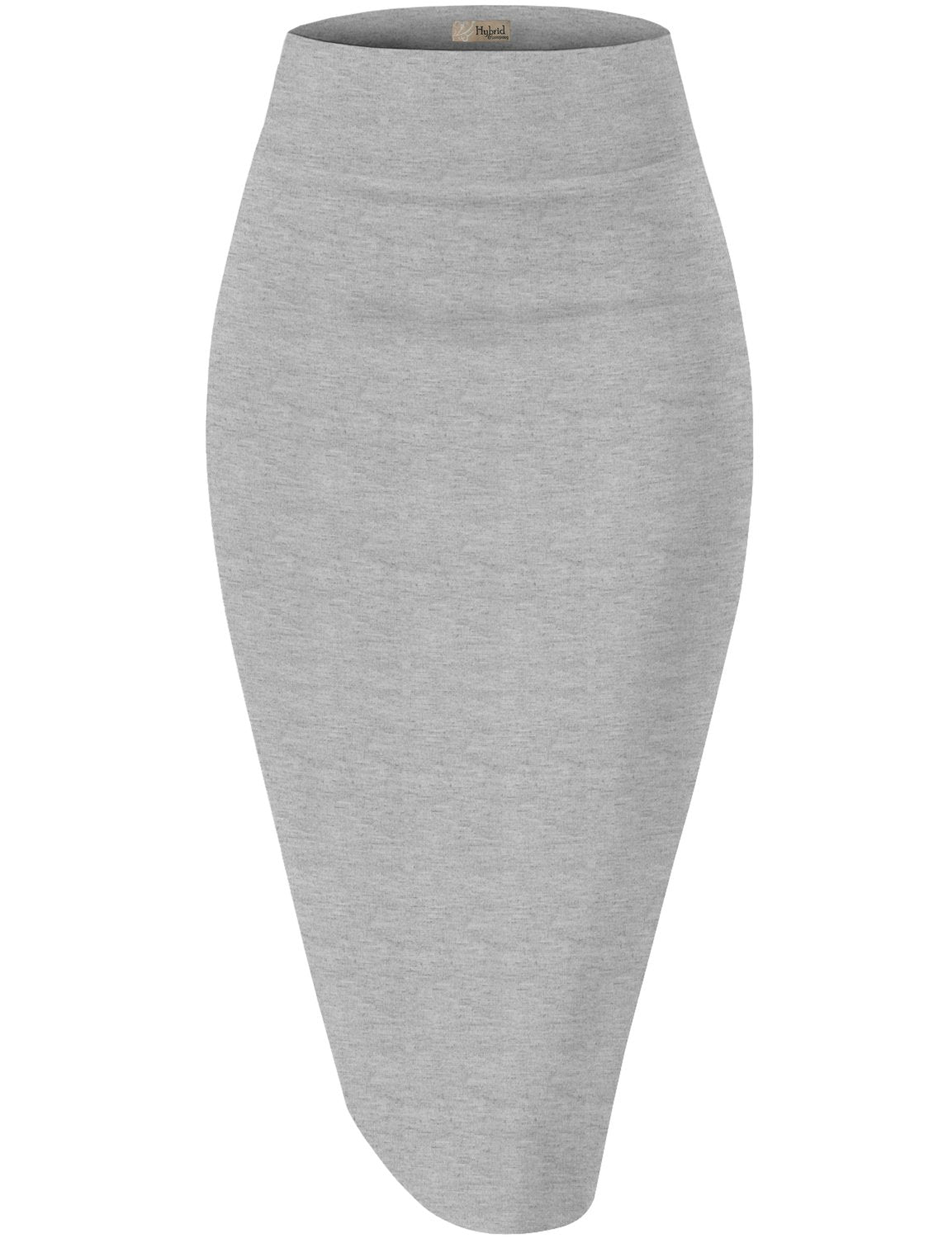 Hybrid & Company H&C Women Premium Nylon Ponte Stretch Office Pencil Skirt Made Below Knee Made in The USA