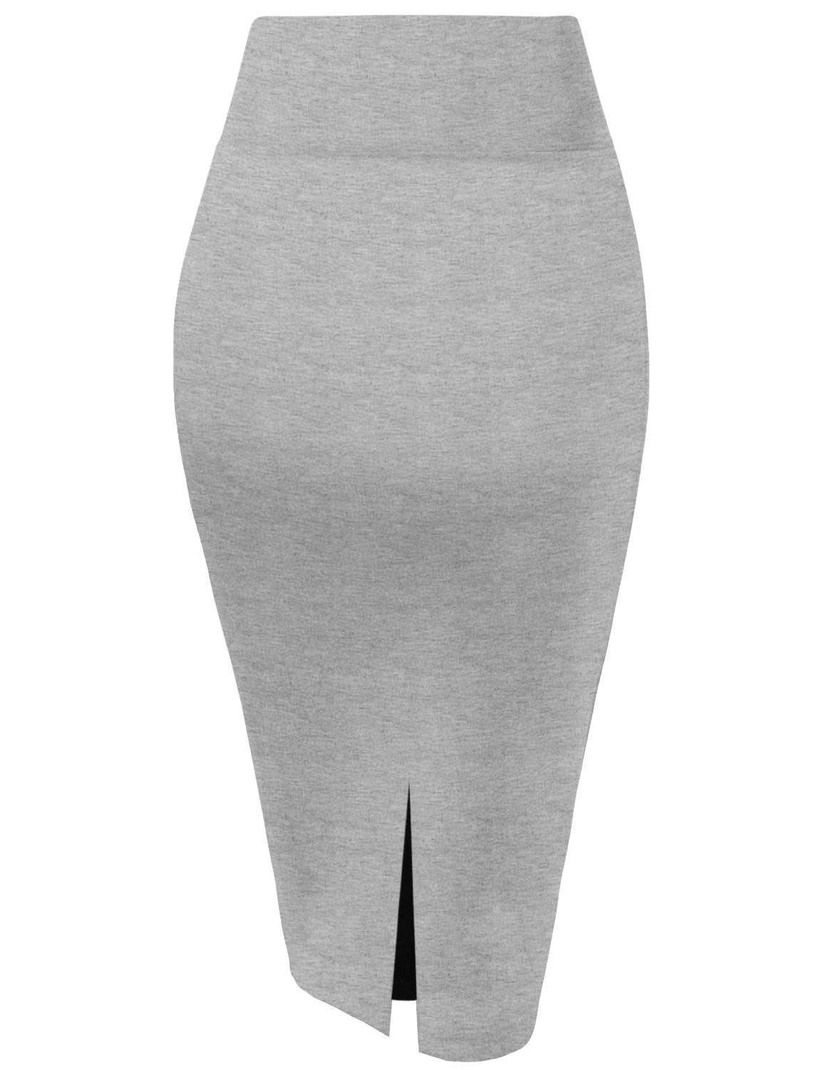 Hybrid & Company H&C Women Premium Nylon Ponte Stretch Office Pencil Skirt Made Below Knee Made in The USA