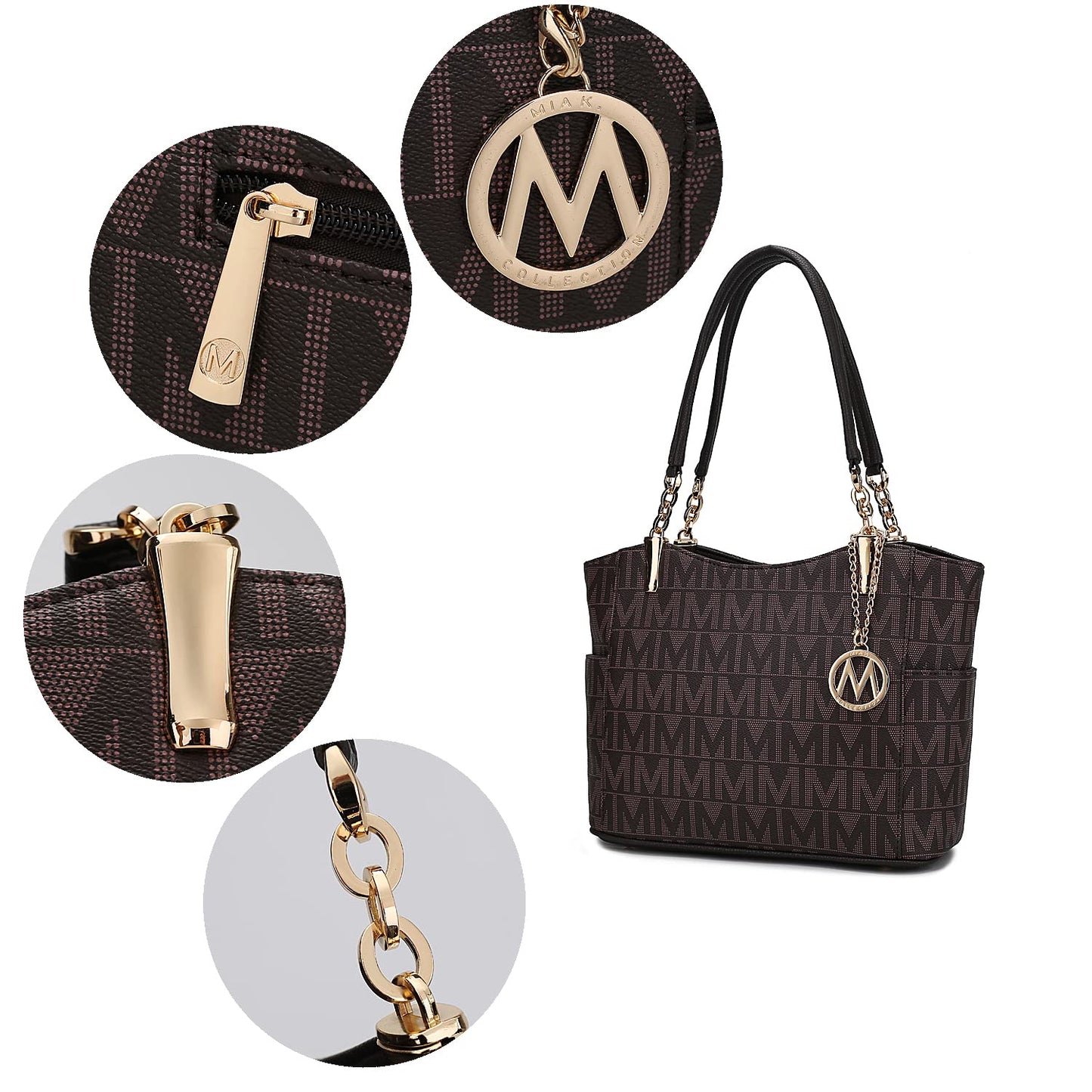 MKF Collection Braylee "M" Signature Tote by Mia K. Farrow