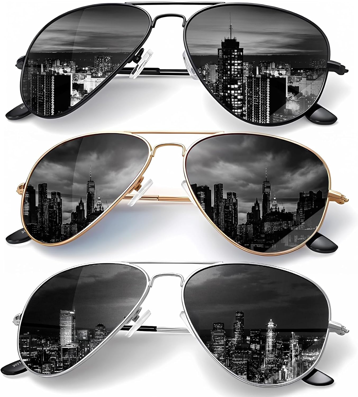 KALIYADI Classic Aviator Sunglasses for Men Women Driving Sun glasses Polarized Lens UV Blocking