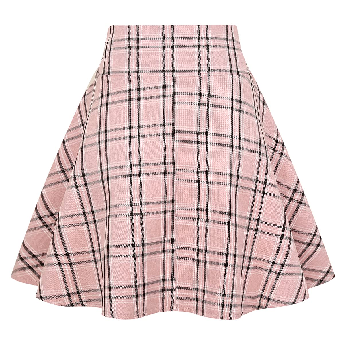 IDEALSANXUN Gothic Plaid Mini Skirts for Womens Short High Waist Plaid Skirts