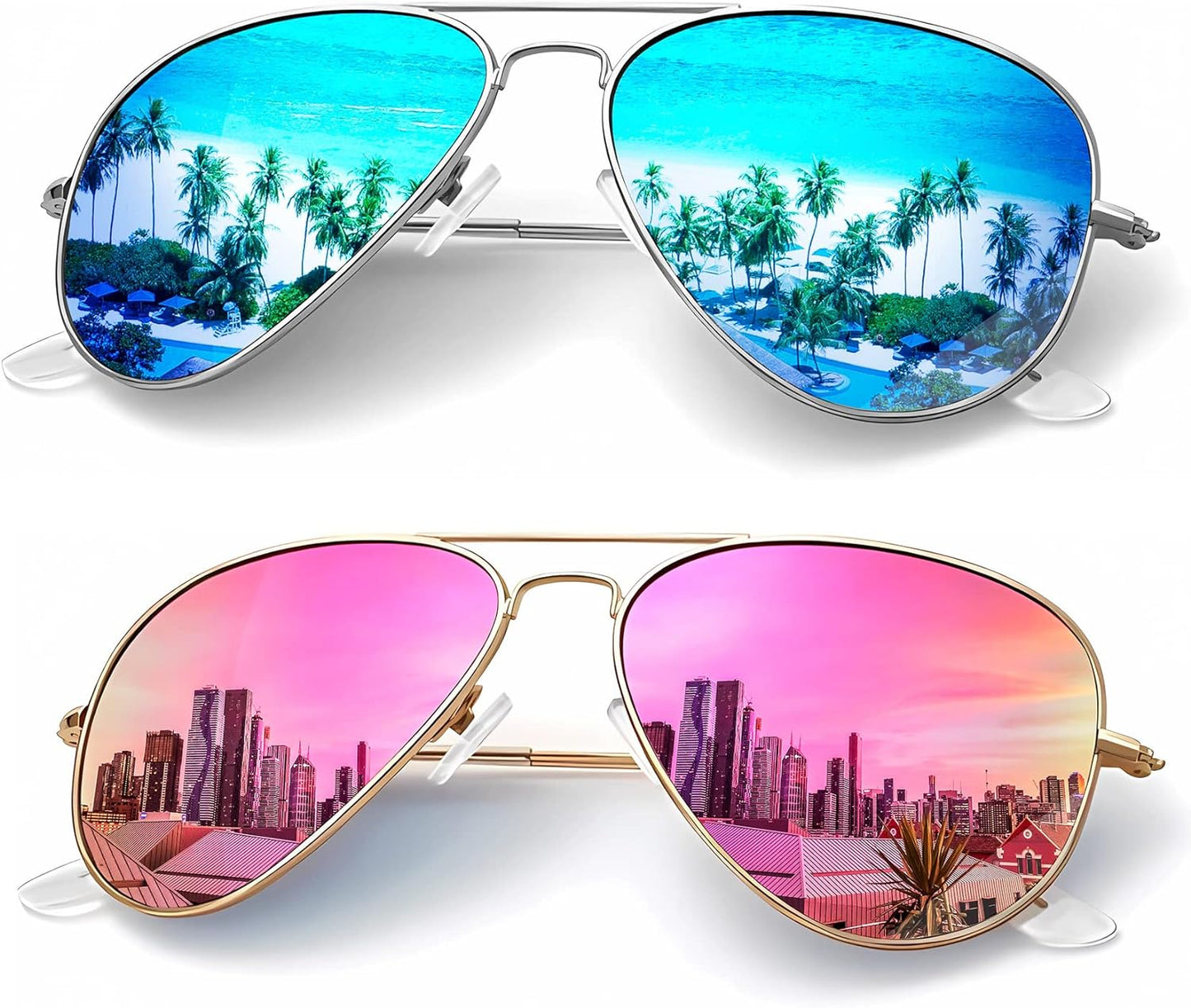 KALIYADI Classic Aviator Sunglasses for Men Women Driving Sun glasses Polarized Lens UV Blocking