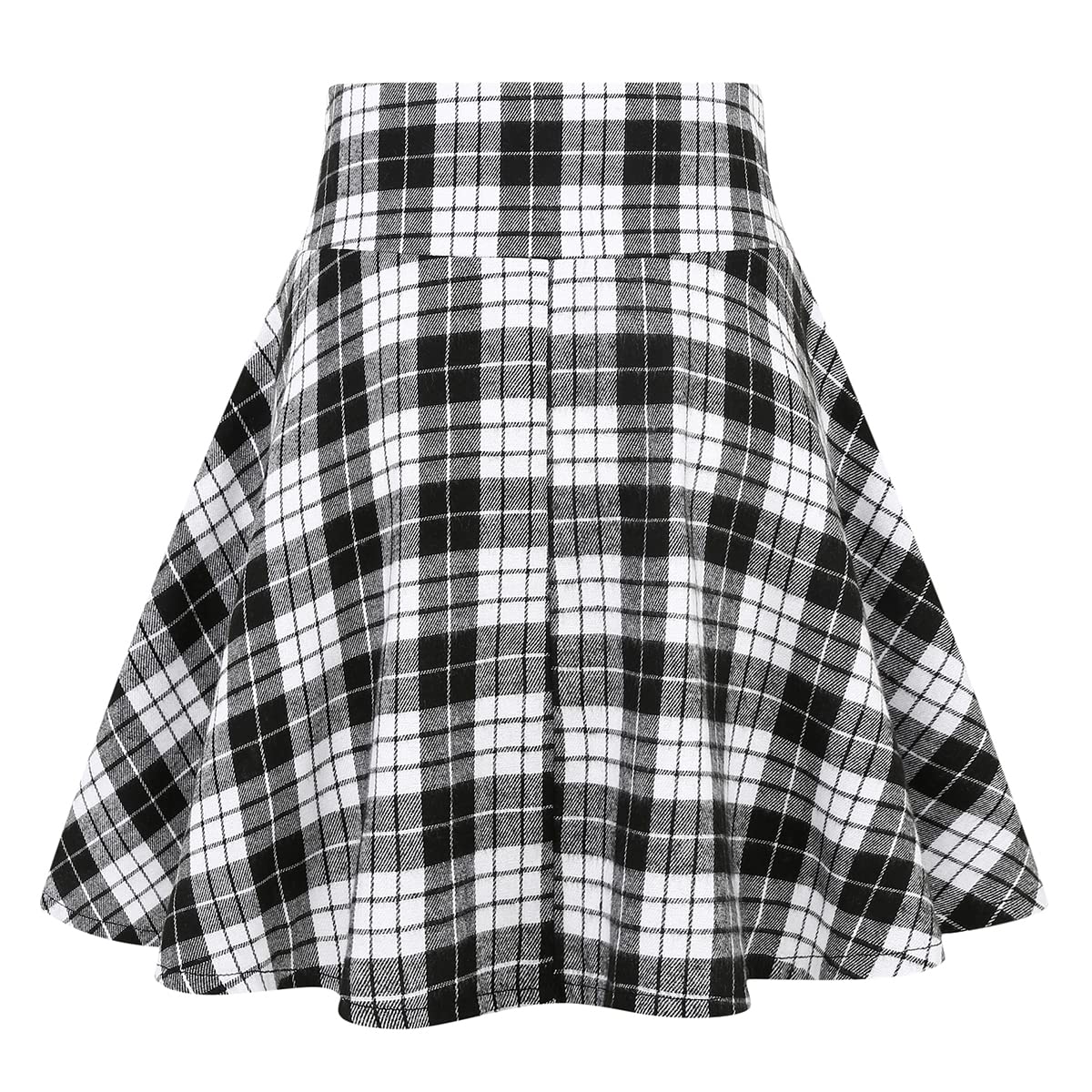 IDEALSANXUN Gothic Plaid Mini Skirts for Womens Short High Waist Plaid Skirts