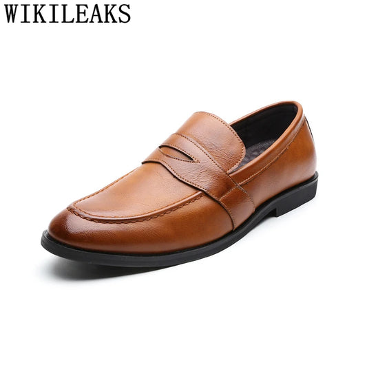 Office Shoes Men Classic Evening Dress Italian Brand Men Dress Shoes