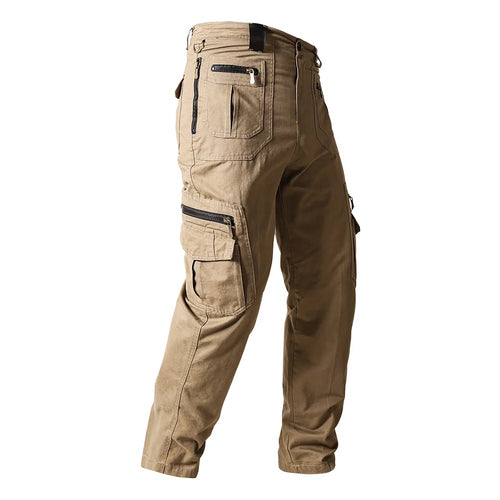 Fashion Men'S Cargo Pants Solid Color Sport Casual Overalls Spring