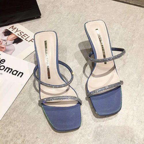 2023 Women's High Heels Summer New Fashion Square Head Womens