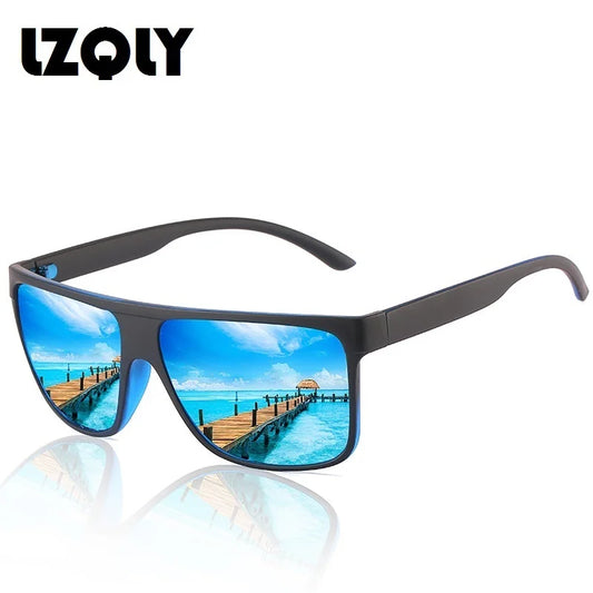 Oversized Vintage Polarized Sunglasses Men Women Fashion Brand