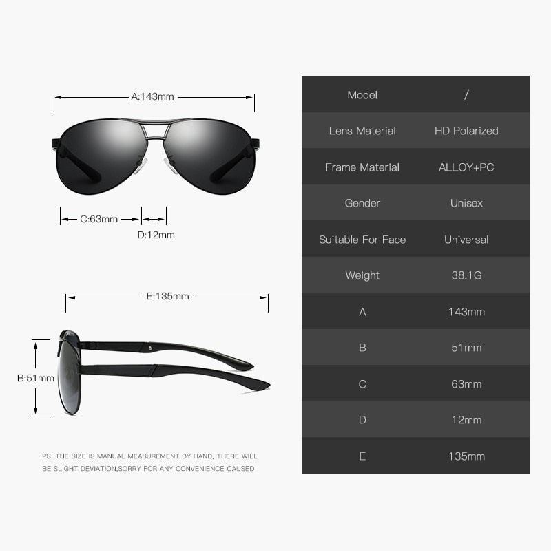 ZXWLYXGX Brand Classic Men Polarized Sunglasses Men/Women Driving